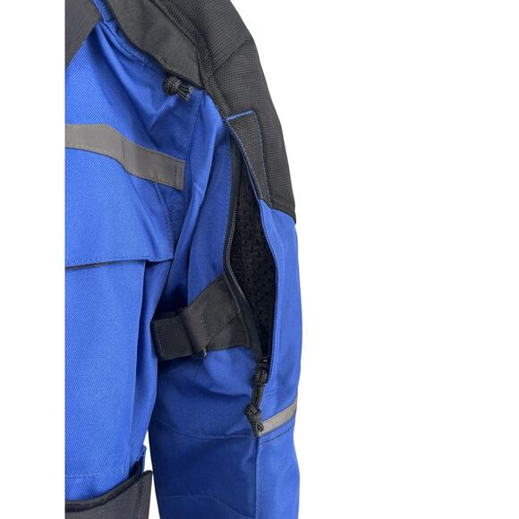 Firstgear Jaunt J2 Mens Motorcycle Jacket Small Liner Hypertex Padded Blue Black - Picture 6 of 16